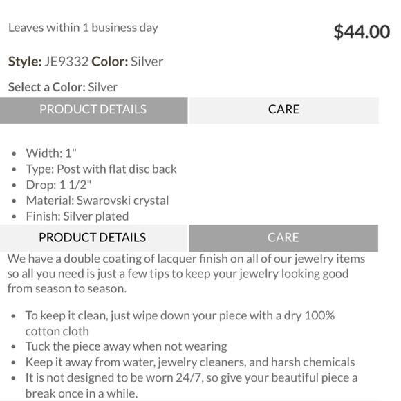 BRIGHTON Toledo Post Drop Earrings • JE9332 • Silver Plated • Double Clover - Picture 8 of 11